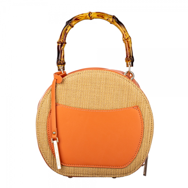 Γυναικεία τσάντα Bambi πορτοκάλι, 2 - Kalapod.gr